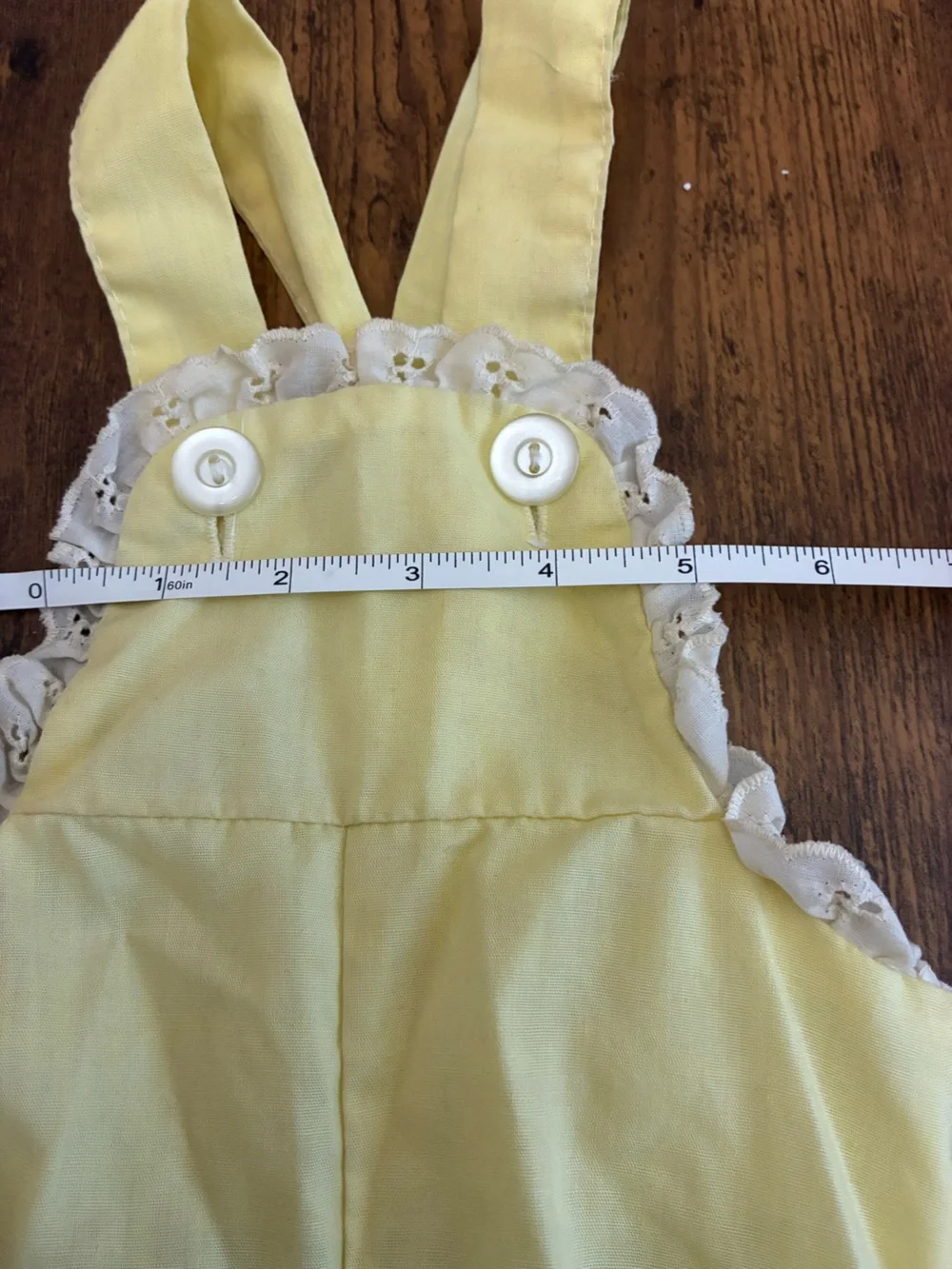 Vintage 12 Month Yellow Romper